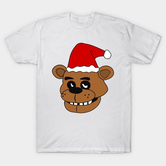 Five Nights At Freddy's Inspired Santa Claus FNAF Freddy Fazbear T-Shirt by mizoneroberto